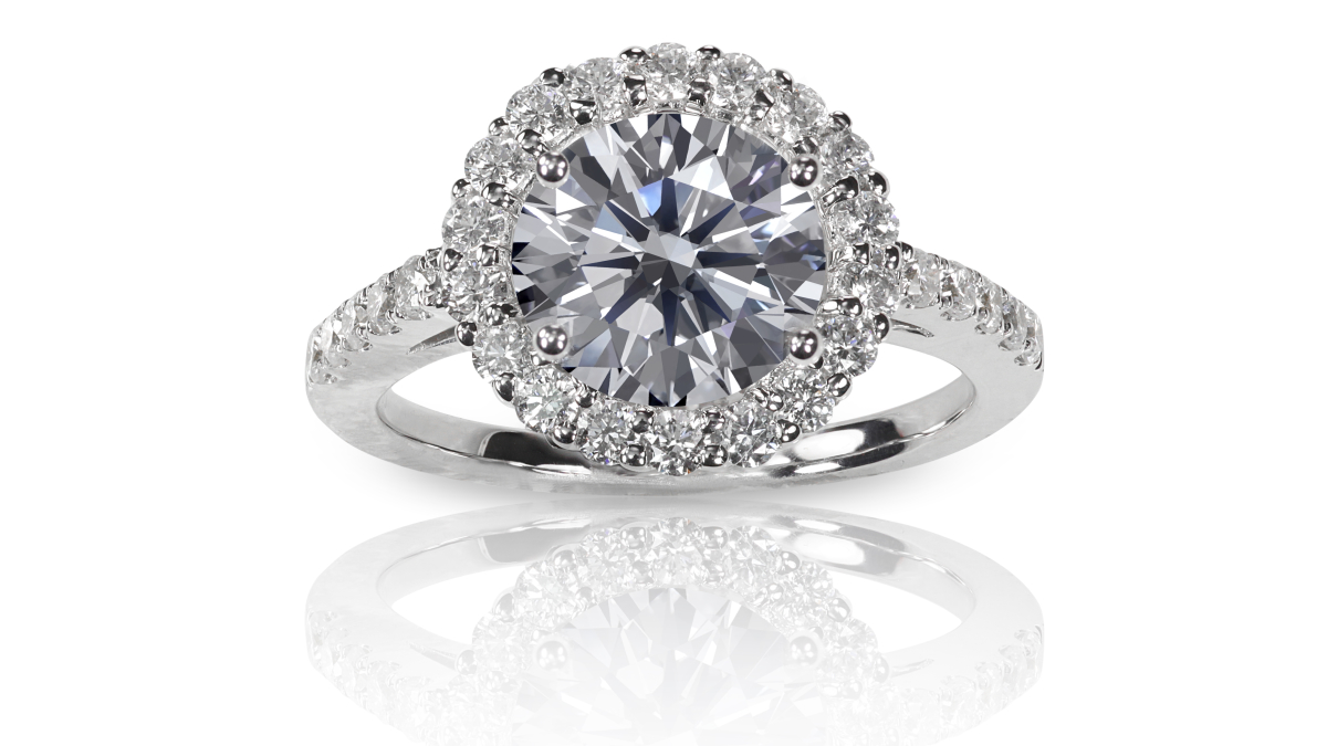 Beautiful Diamond Wedding band engagement ring